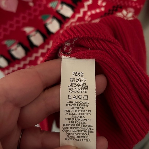 CHILDREN’S Place Holiday Sweater Dress. Size 5/6 - Picture 3 of 4